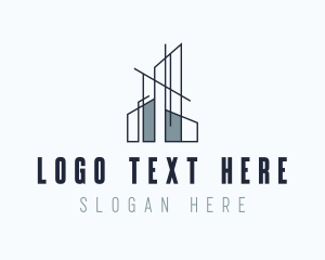 Draftman - Contractor Architecture Builder logo design