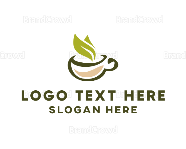 Green Tea Cup Logo