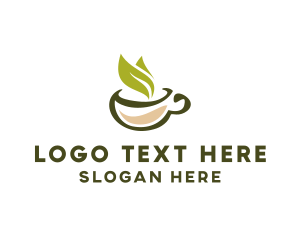 Comfort - Green Tea Cup logo design