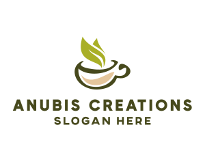 Green Tea Cup logo design