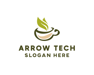 Green Tea Cup logo design