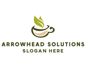 Green Tea Cup logo design