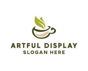 Green Tea Cup logo design