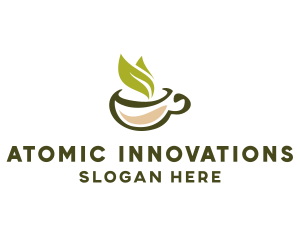 Green Tea Cup logo design