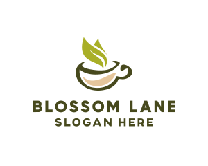 Green Tea Cup logo design