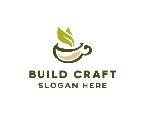 Green Tea Cup logo design