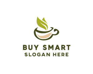 Green Tea Cup logo design