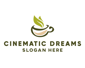 Green Tea Cup logo design