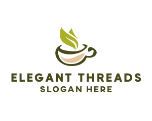 Green Tea Cup logo design