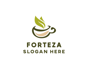 Green Tea Cup logo design