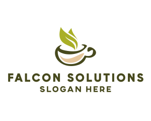 Green Tea Cup logo design