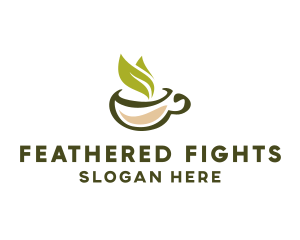 Green Tea Cup logo design