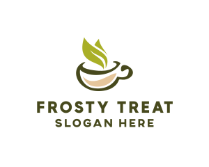 Green Tea Cup logo design