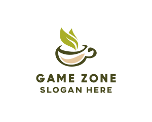 Green Tea Cup logo design