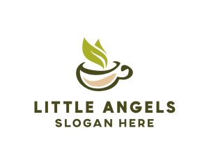 Green Tea Cup logo design