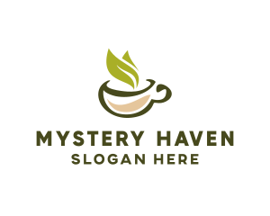 Green Tea Cup logo design