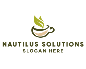 Green Tea Cup logo design