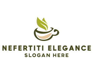 Green Tea Cup logo design