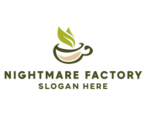 Green Tea Cup logo design