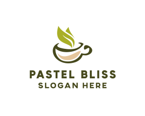 Green Tea Cup logo design