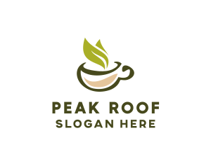 Green Tea Cup logo design