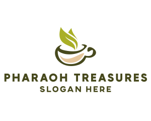 Green Tea Cup logo design