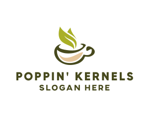 Green Tea Cup logo design