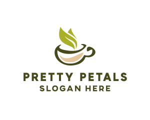 Green Tea Cup logo design