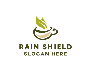 Green Tea Cup logo design