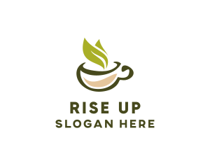 Green Tea Cup logo design