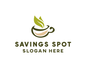 Green Tea Cup logo design