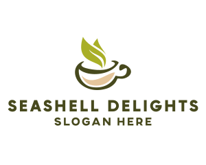 Green Tea Cup logo design