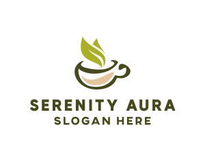 Green Tea Cup logo design