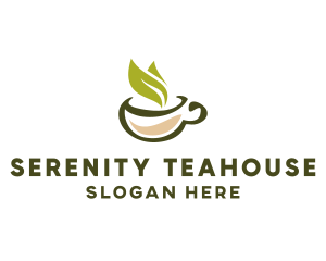 Green Tea Cup logo design