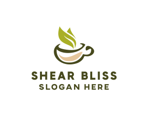 Green Tea Cup logo design