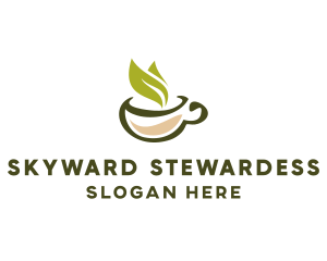 Green Tea Cup logo design