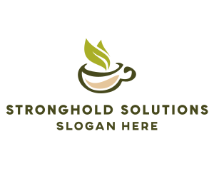 Green Tea Cup logo design