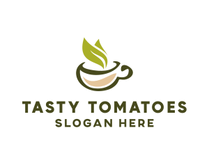 Green Tea Cup logo design