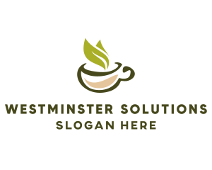 Green Tea Cup logo design