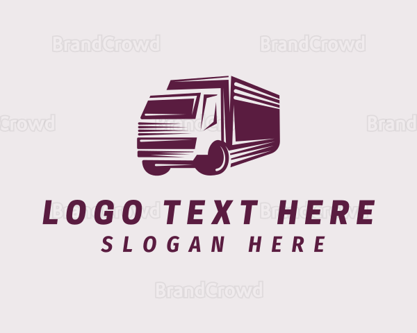 Courier Truck Delivery Logo