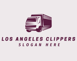 Courier Truck Delivery Logo