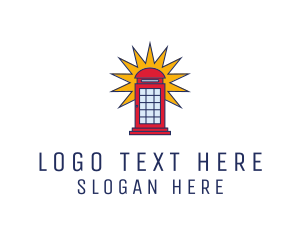 Booth - London Phone Booth logo design