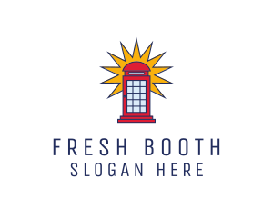 Booth - London Phone Booth logo design