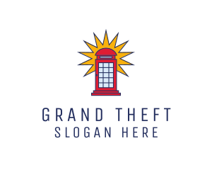 London Phone Booth logo design