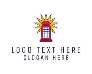 Europe - London Phone Booth logo design