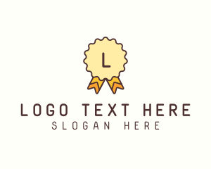 Gold Leaf - Winner Award Ribbon logo design