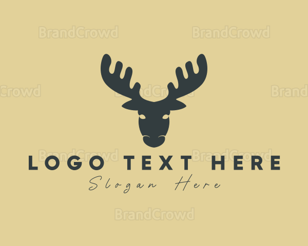 Modern Moose Deer Logo