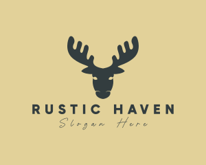 Modern Moose Deer logo design