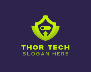 Shield Tech Security logo design