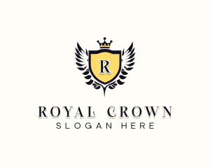 Crown Wings Royalty logo design